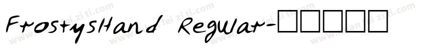 FrostysHand Regular字体转换